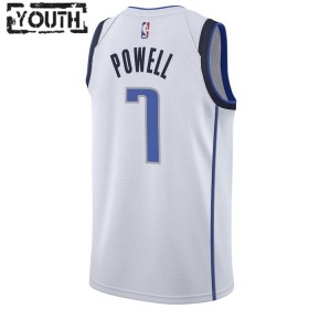 NBA Dallas Mavericks Trikot Dwight Powell 7 Nike 2022-23 Association Edition Weiß Swingman - Kinder
